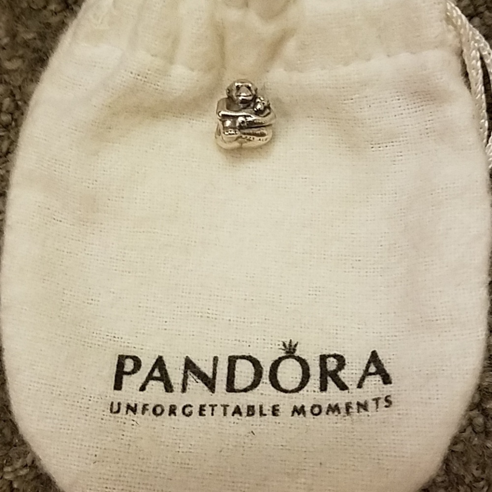 Monkey and Baby Pandora Charm